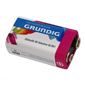 Baterie alcalina grundig 6lr61, 9v, multicolor