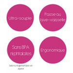 Set 2 lingurite cu varf moale Thermobaby-Marron Glace fotografia produsului View 2 S