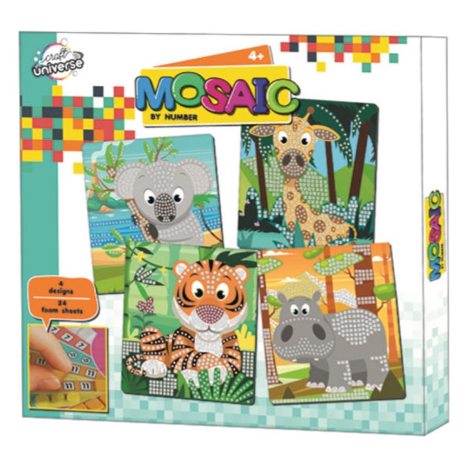 Set creativ Mozaic Zoo SunCity ARJ006488B fotografia produsului View 2 L