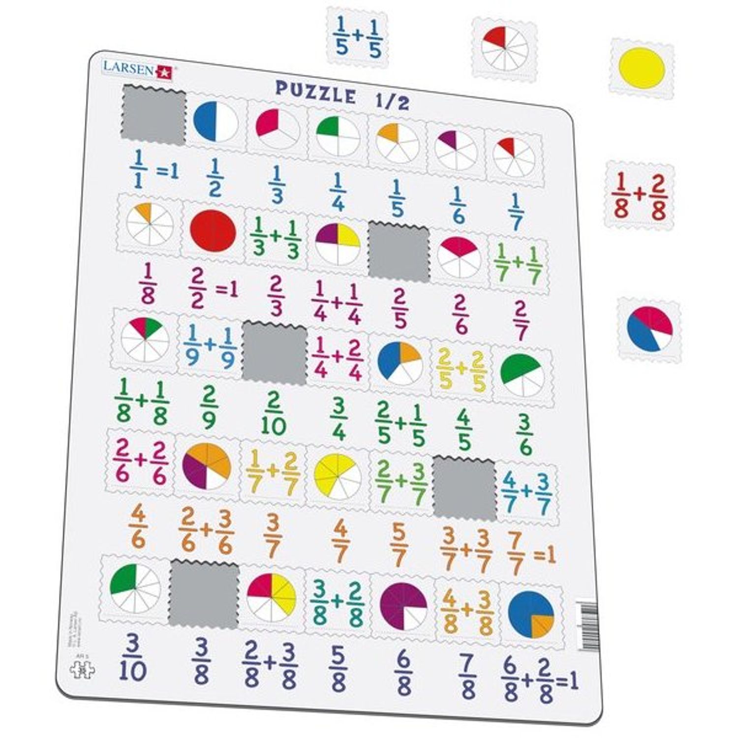 Puzzle Fractii, 35 Piese Larsen LRAR5 fotografia produsului View 3 L