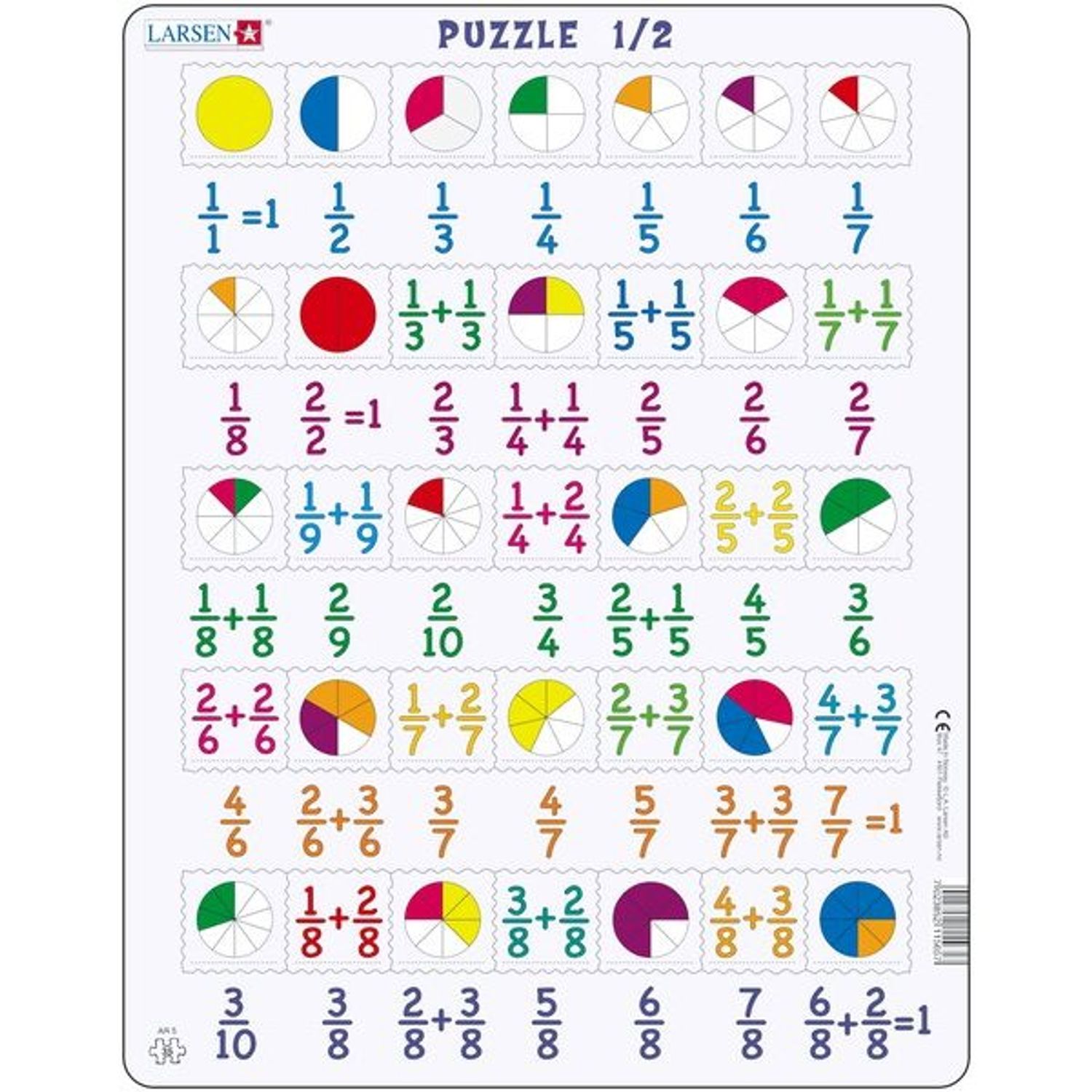 Puzzle Fractii, 35 Piese Larsen LRAR5 fotografia produsului View 2 L