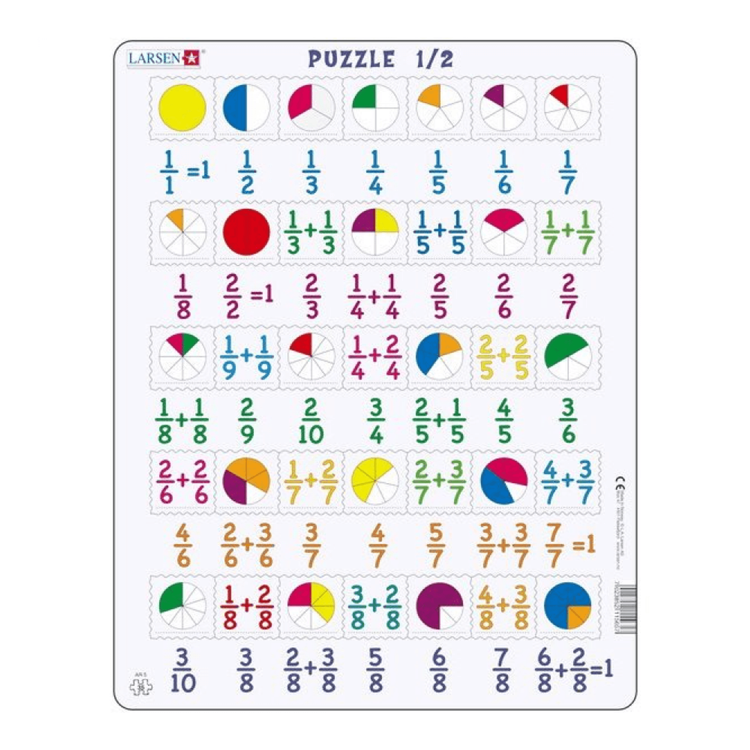 Puzzle Fractii, 35 Piese Larsen LRAR5 fotografia produsului