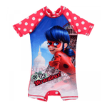 Costum de baie UV cu maneci scurte si fermoar LadyBug SunCity SE1915 fotografia produsului