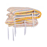 BabyNeeds - Set aparatori pat, 120x60 cm, Inimioare, Dungi multicolore fotografia produsului
