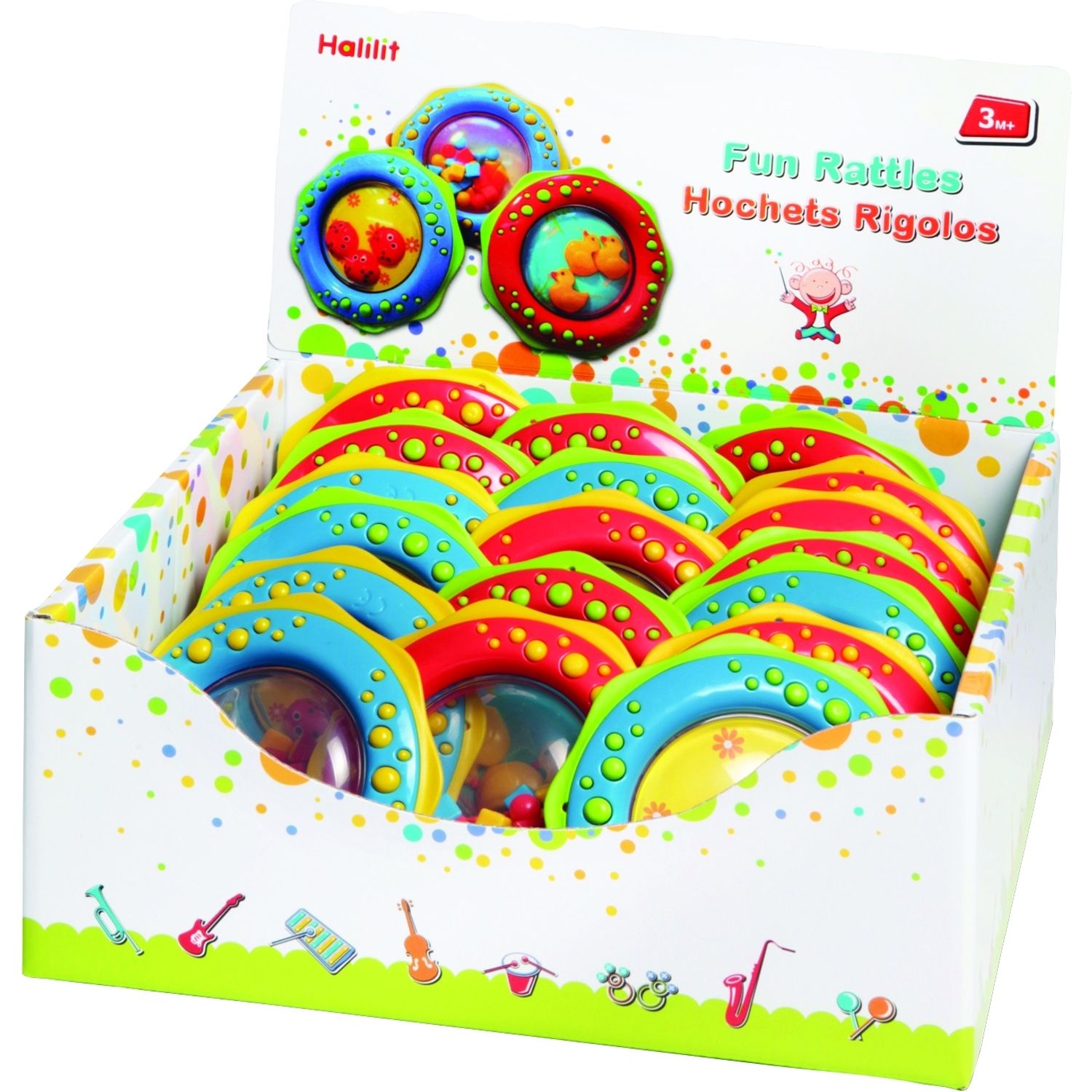 Zornaitoare Fun Rattle Animale Halilit MP4700A fotografia produsului View 3 L
