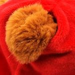 Ursulet de plus, Simba, salopeta rosie, 35 cm inaltime fotografia produsului View 2 S