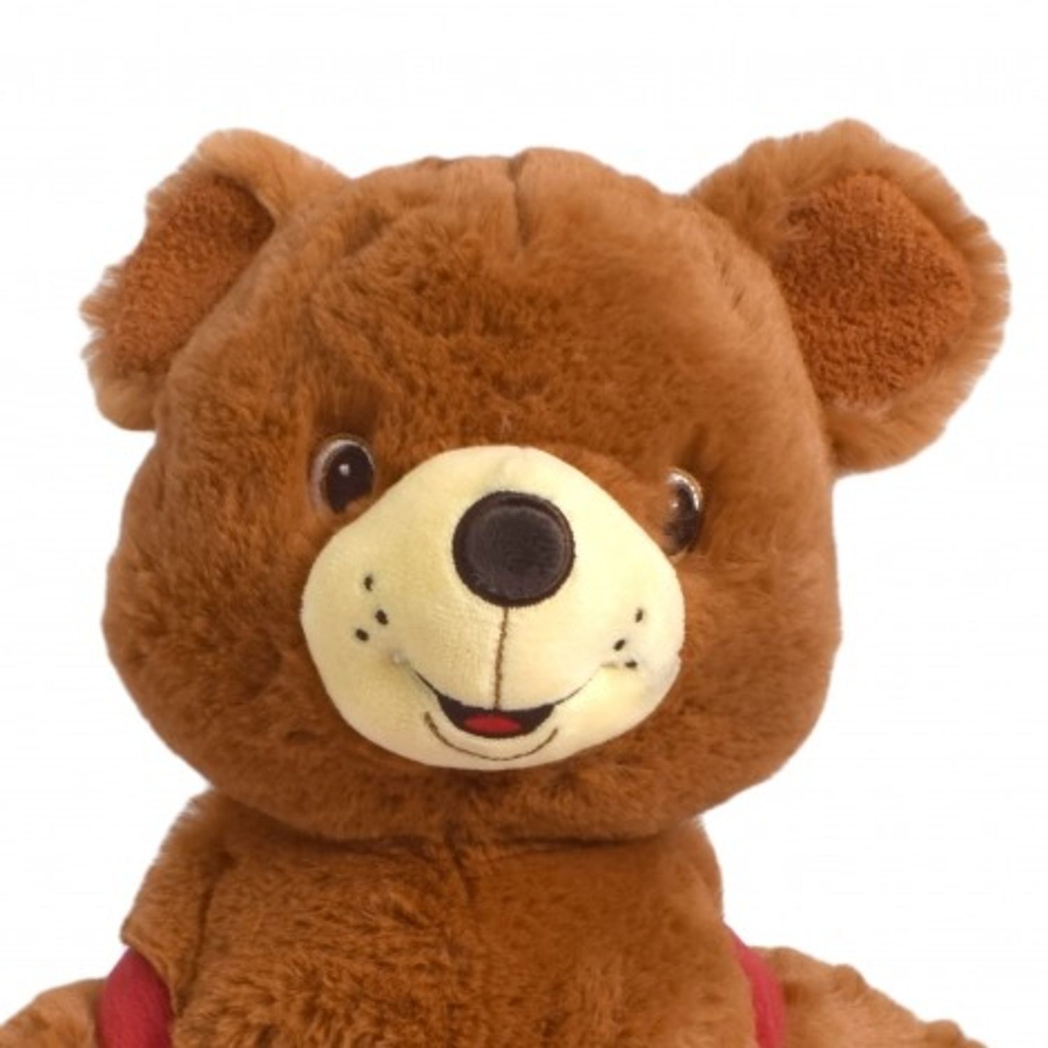 Ursulet de plus, Simba, salopeta rosie, 35 cm inaltime fotografia produsului View 3 L
