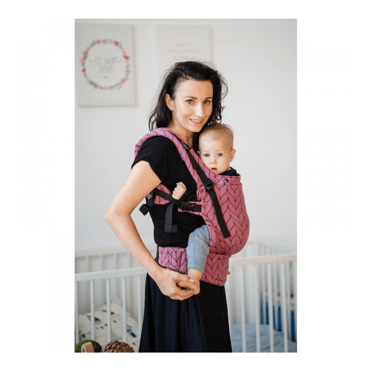 Kavka - Marsupiu ergonomic 2 in 1, Rose Braid fotografia produsului