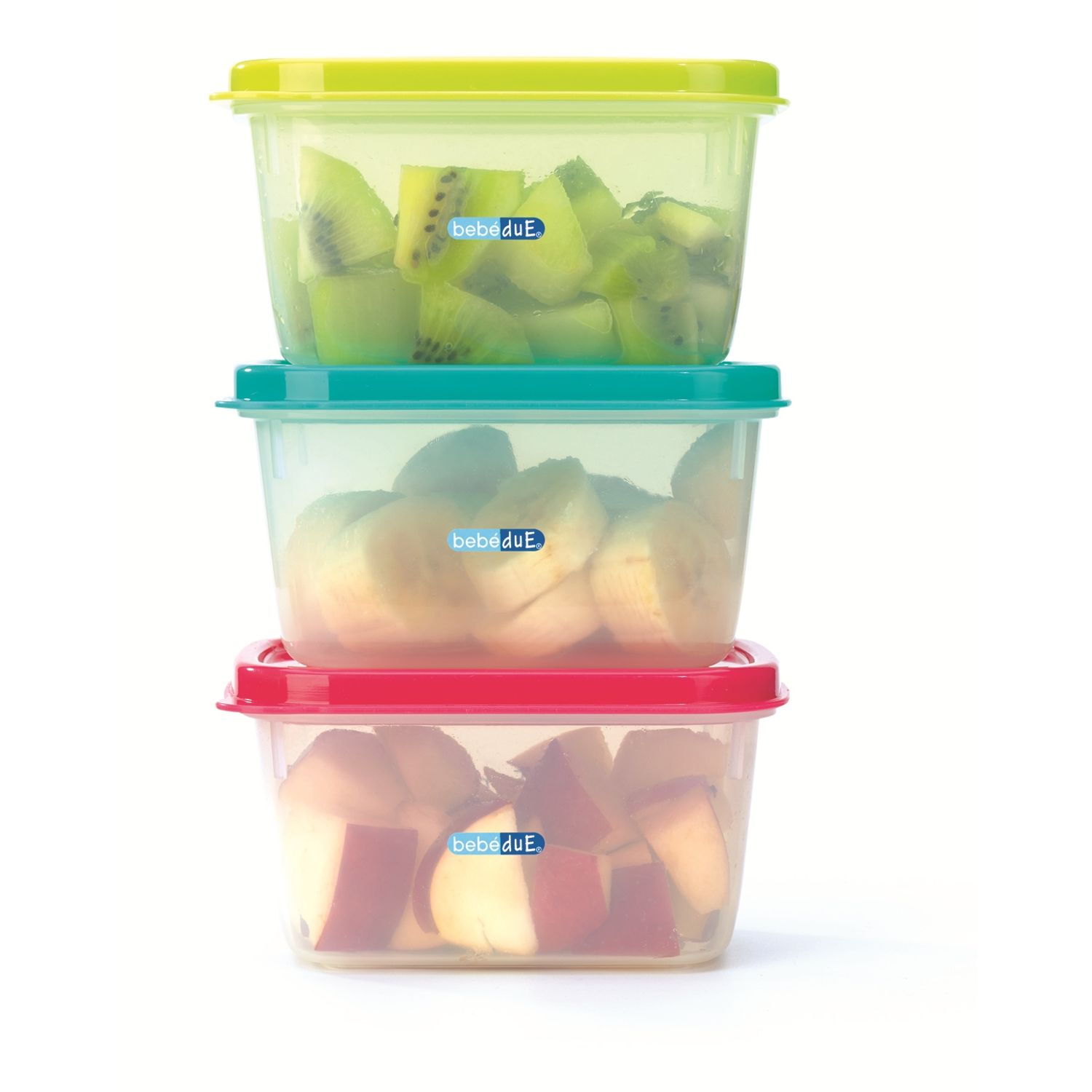 Set 3 recipiente hrana copii Colours and Flavours BebeduE 80210 fotografia produsului View 2 L