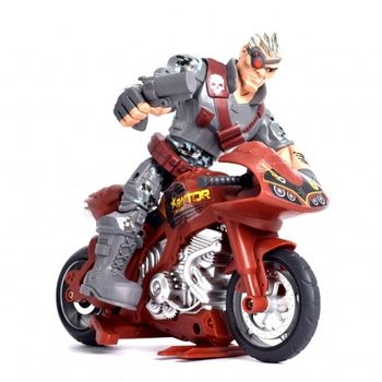 Figurina, the corps, super soldat, arma si motocicleta, 15 cm