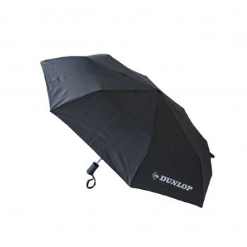 Umbrela dublu automata dunlop, negru, 90 cm