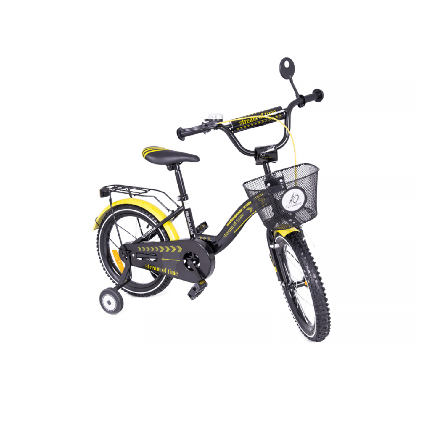 Bicicleta copii MyKids Toma Exclusive 1605 Yellow fotografia produsului