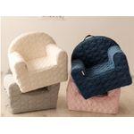Fotoliu copii Klups Velvet Albastru Marin V105 fotografia produsului View 4 S