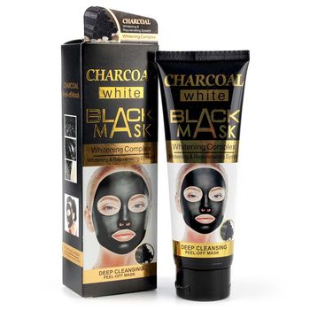 Masca neagra de fata cu Carbune Activ, Vitamina A E, Efect detoxifiant si de intinerire, WOKALI BLACK Mask, 130 ml elefant.ro