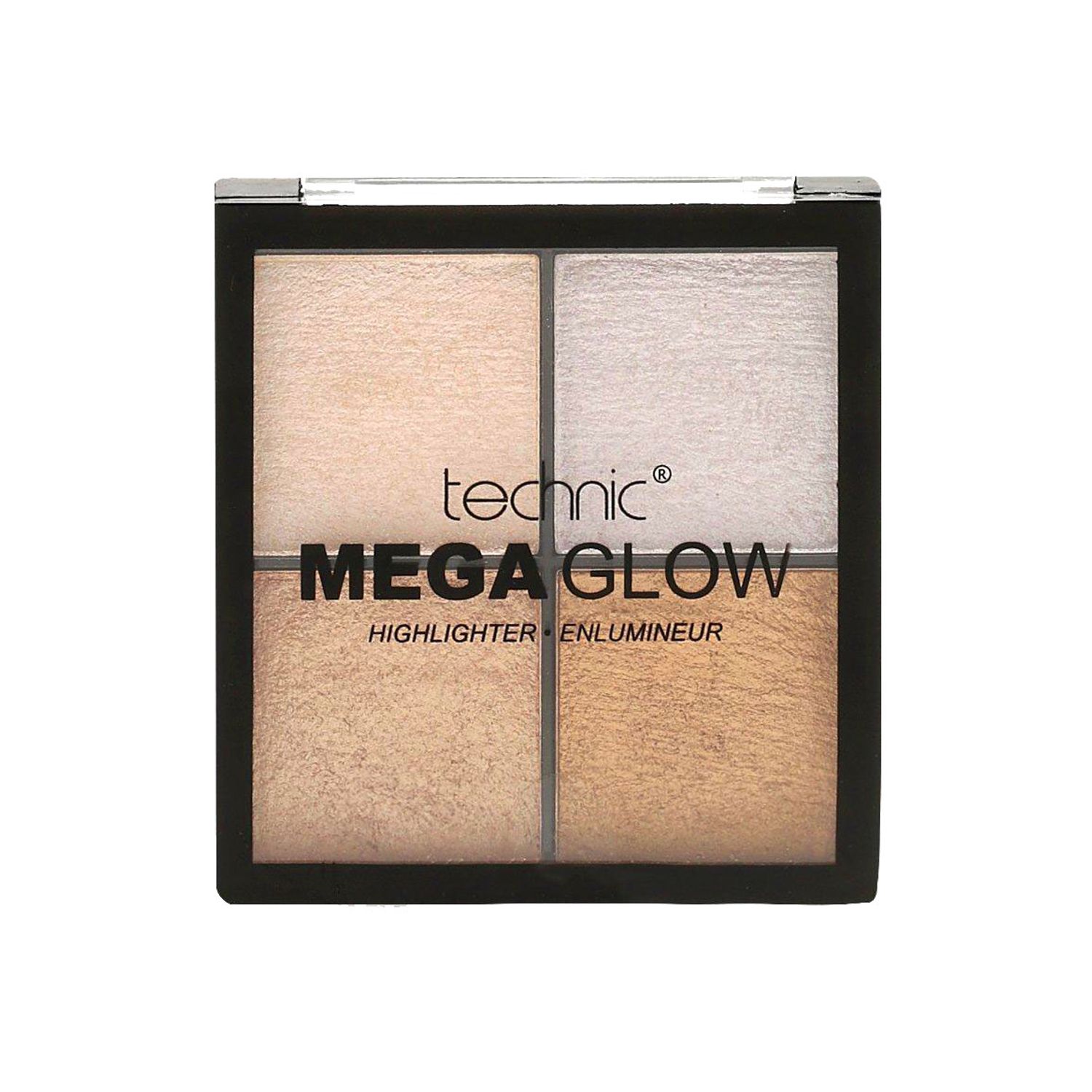 Paleta Profesionala cu 4 Iluminatoare TECHNIC Mega Glow Highlighter fotografia produsului