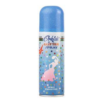 Spray Stralucitor ALBASTRU DESCHIS Pentru Par Si Corp Orkide Glitter Spray, 90 ml elefant.ro