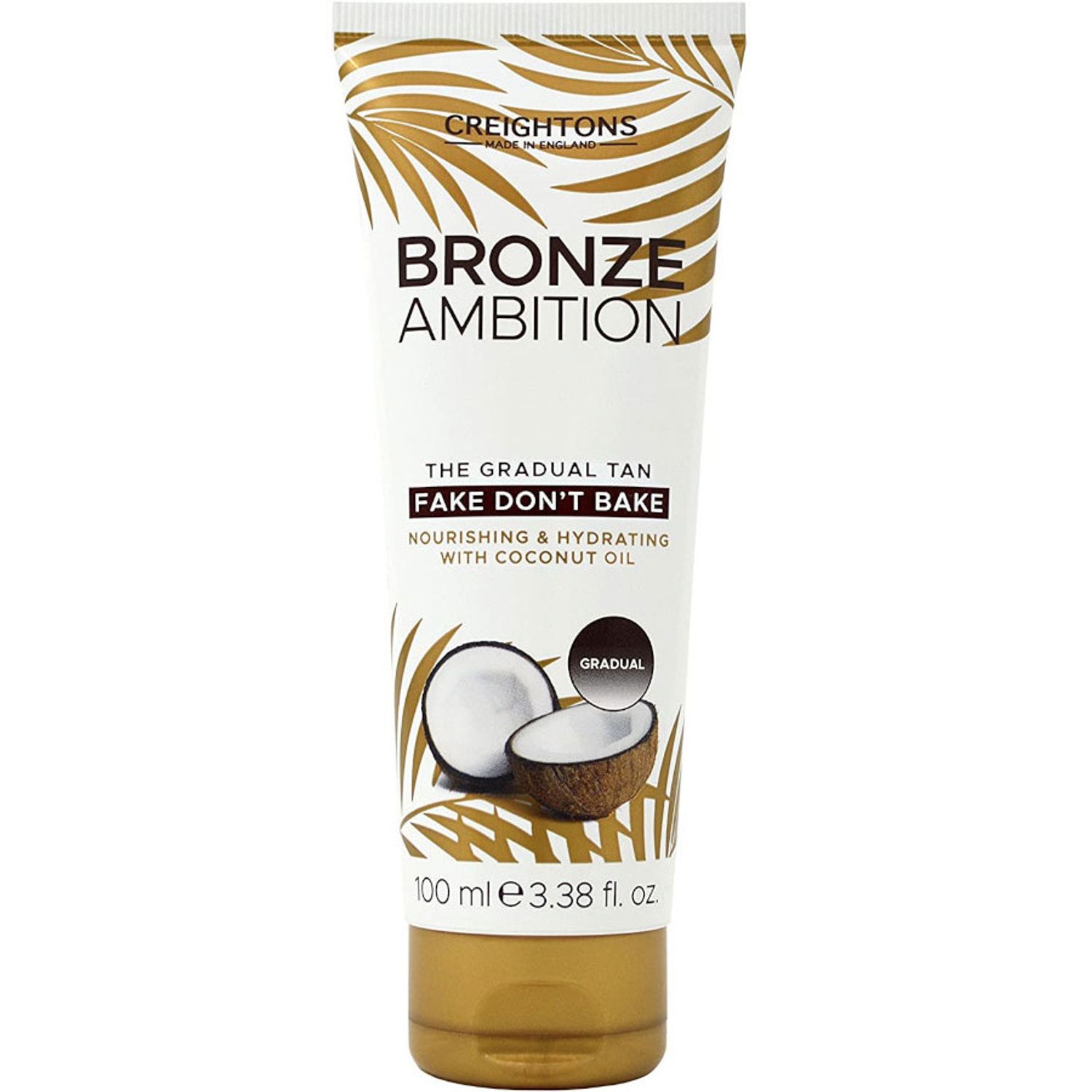 Crema Autobronzanta Pentru Bronzare Graduala CREIGHTONS Bronze Ambition Fake Don t Bake cu Ulei de Cocos, 100 ml fotografia produsului