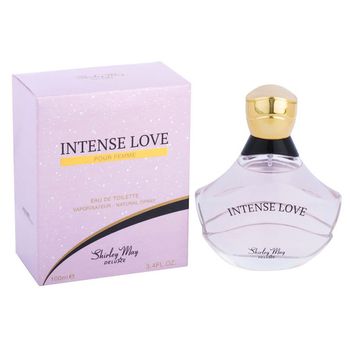 Apa de toaleta shirley may deluxe, intense love, dama, edt, 100 ml