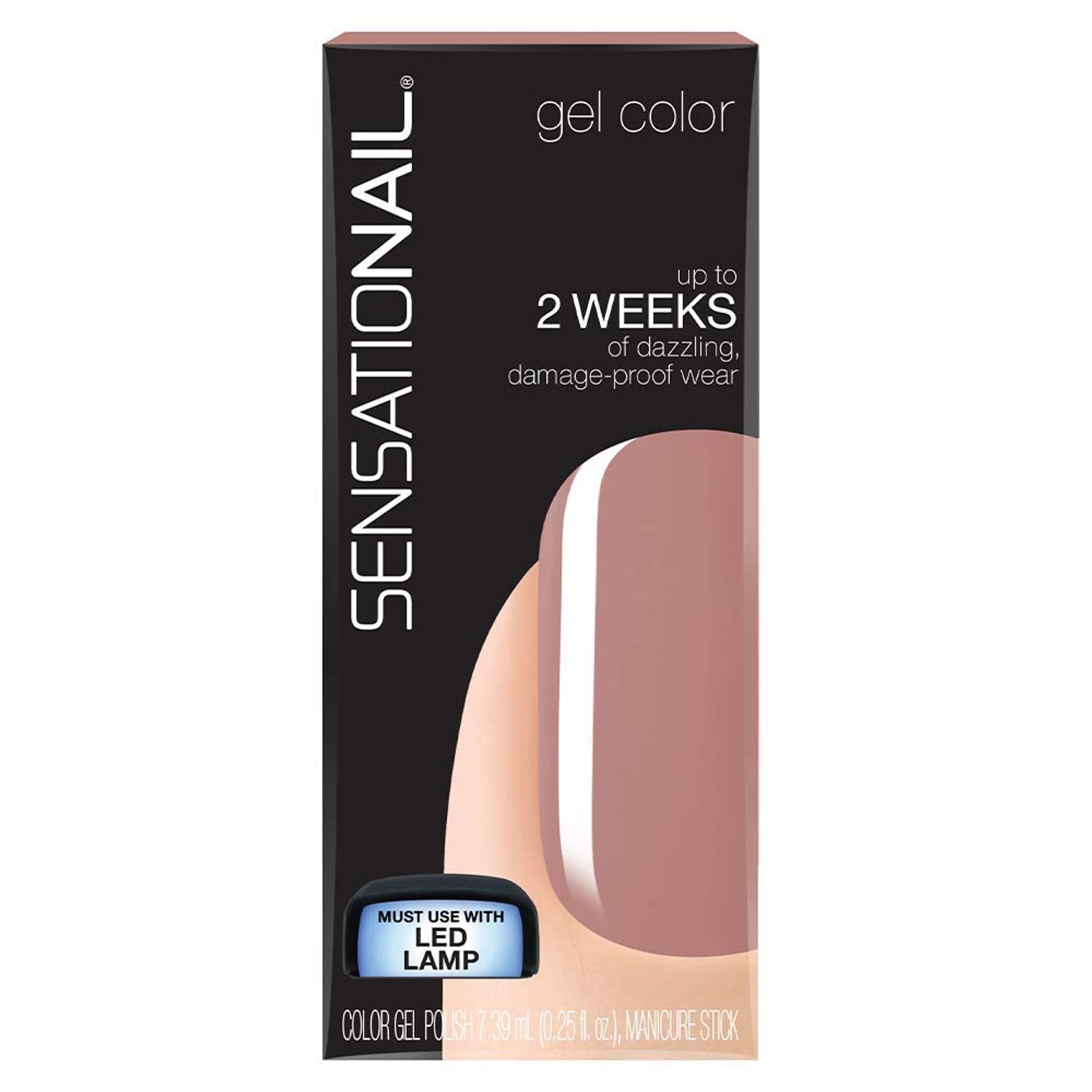 Gel UV LED semipermanent SENSATIONAIL Gel Color, Macchiato, 7.39 ml fotografia produsului