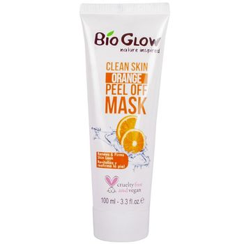 Masca exfolianta revitalizanta si regeneranta cu portocala, Bio Glow Clean Skin, Peel-Off Mask, 100 ml Bio Glow