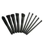 Set de 10 Pensule Profesionale Top Quality Kabuki Lilyz, CARBON Black fotografia produsului