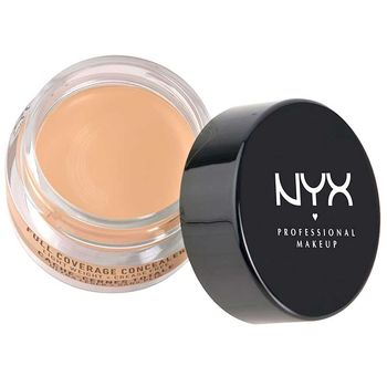 Corector nyx professional makeup full coverage concelear jar - nude beige, 7 gr