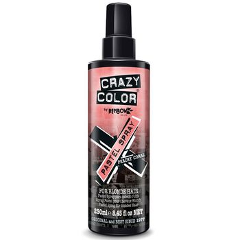 Spray colorant pentru parul blond, CRAZY COLOR Pastel Spray Peachy Coral, 250 ml Crazy Color