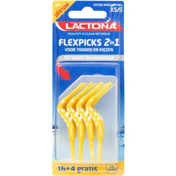 Set periute interdentare flexibile lactona flexpicks 2in1 xs/s 20 buc