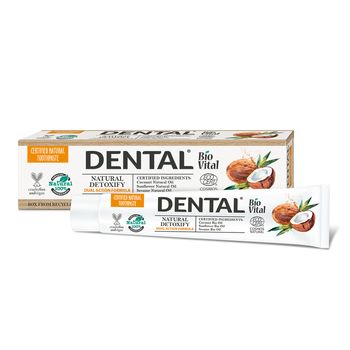 Pasta de dinti naturala 100% Dental Bio Vital Natural Detoxify 75 ml BioVital imagine 2022
