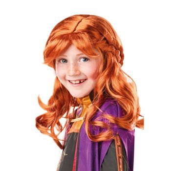 Peruca pentru copii, printesa anna, disney frozen 2, marime universala