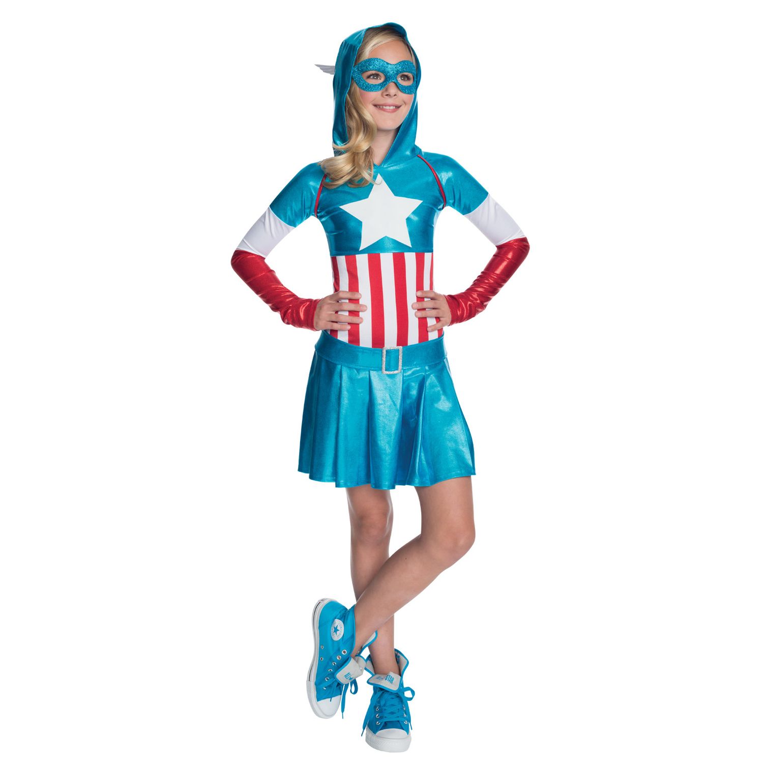 Rochie Captain America pentru fete fotografia produsului