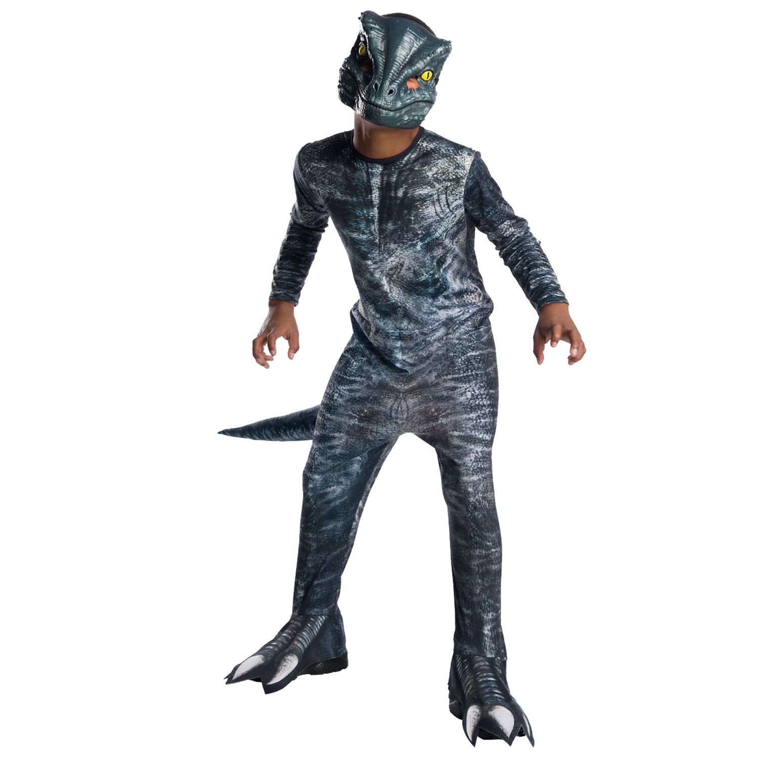 Costum Velociraptor Jurassic World pentru copii, Marime 104 cm, Varsta 3-4 ani fotografia produsului