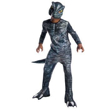 Costum Velociraptor Jurassic World Pentru Copii, Marime 104 Cm, Varsta 3-4 Ani