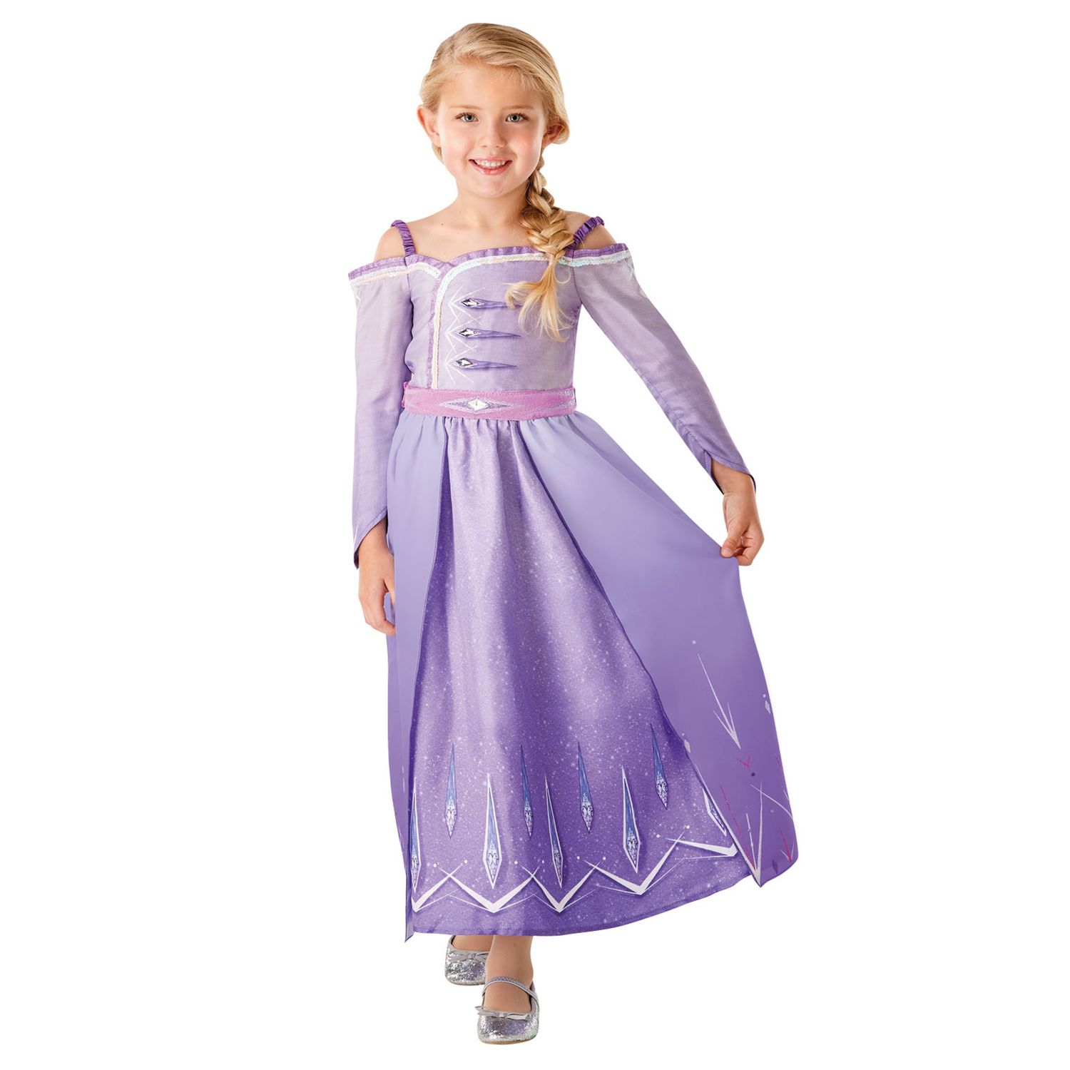 CostumDisney Printesa Elsa,pentru fete -Frozen 2 Prolog, Marime 140 cm, Varsta 9-10 ani fotografia produsului