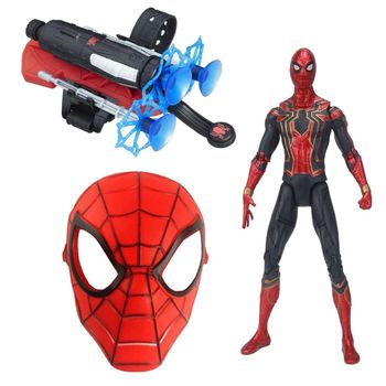 Set masca, figurina si lansator spiderman pentru baieti, end game
