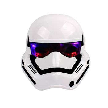 Masca Stormtrooper pentru copii, LED, marime universala, alba Disney imagine 2022 caserolepolistiren.ro