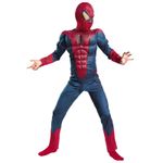 Costum Spiderman cu muschi  Infinity War  pentru copii, L, 7 - 9 ani fotografia produsului