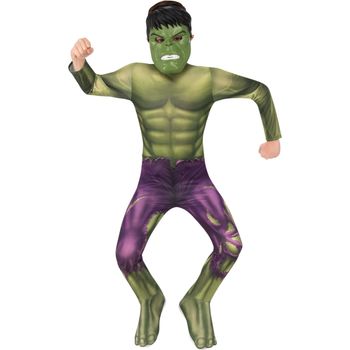 Costum Hulk,  Pentru  Baieti - Marvel Avengers, Varsta 5-6 Ani, Marime 122 Cm