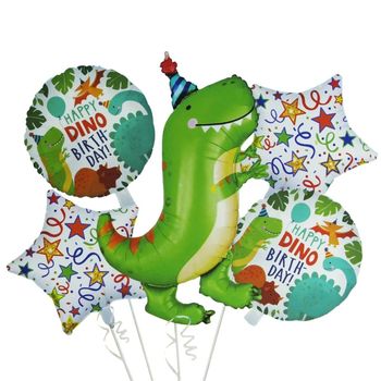 Buchet 5 baloane - dino party