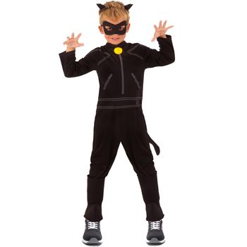 Costum motan noir cu accesorii pentru baieti