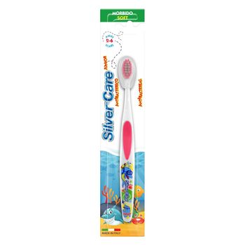 Periuta de dinti silver care antibacteriana junior roz 2-6 ani soft
