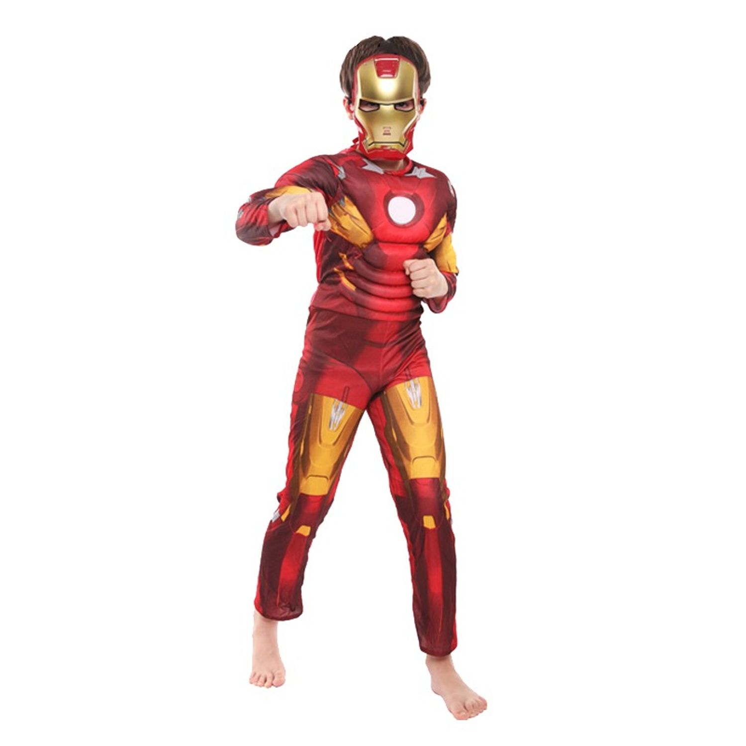 Costum cu muschi,Iron-Man, 7-9 ani fotografia produsului
