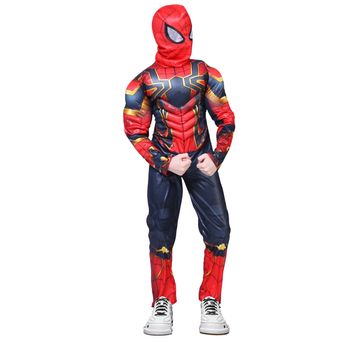 Costum cu muschi iron spiderman, pentru baieti