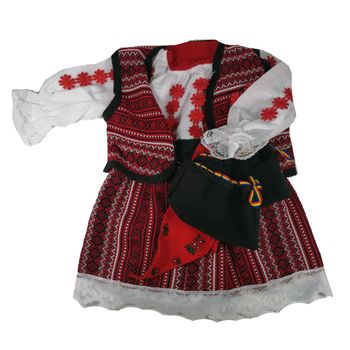 Costum - rochita populara, motiv traditional, made in romania, adonis, varsta 3 - 6 luni