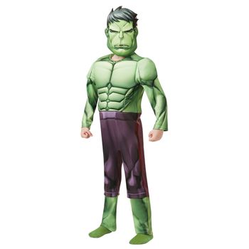 Costum Cu Muschi Hulk Deluxe Pentru Baieti - Avengers, Marime 104 Cm, Varsta 3-4 Ani