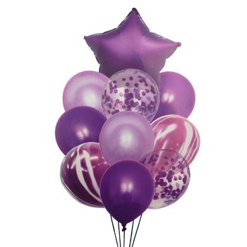 Buchet 10 baloane din latex cu confetti Magic elefant.ro imagine noua 2022