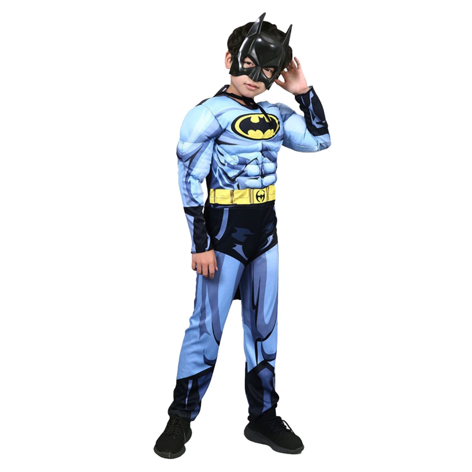 Costum cu muschi Batman,  pentru baieti, 5-7 ani fotografia produsului