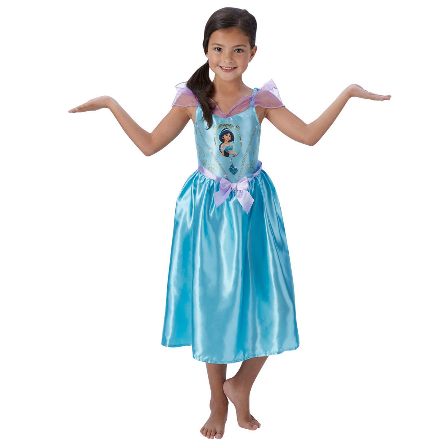 Costum Printesa Jasmine deluxe pentru fete, Marime 104 cm, Varsta 3-4 ani fotografia produsului