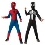 Costum reversibil 2 in 1 Marvel Spiderman Ultimate, S,3 - 4 ani fotografia produsului