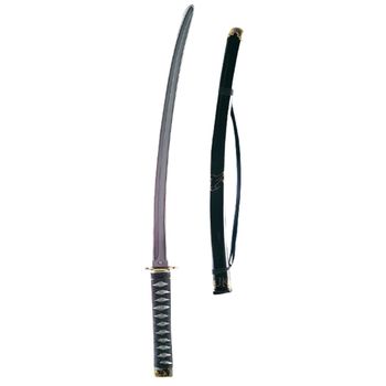 Sabie pentru copii ninja, plastic, 76 cm, negru